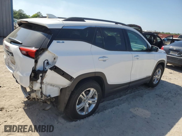 2019 GMC Terrain SLE with VIN 3GKALMEV0KL257452, listed as a Copart auction lot 53552855 with 32,464 mi miles and Salvage Title. Bid and sale history available at carsss.com. Image 3.