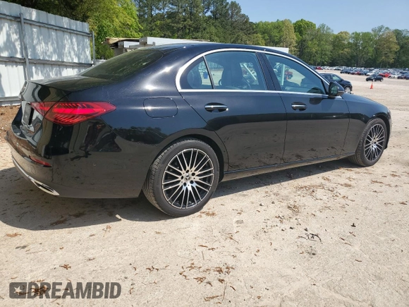 2024 Mercedes-Benz C 300 with VIN W1KAF4GB0RR223977, listed as a Copart auction lot 52916935 with 18,937 mi miles and Clean Title. Bid and sale history available at carsss.com. Image 3.