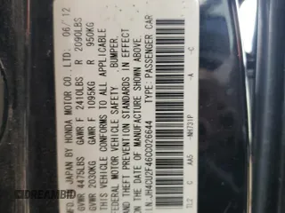 2012 Acura TSX z VIN JH4CU2F46CC026644, wystawiony jako Copart lot #57181255 z przebiegiem 154 823 mil mil oraz Szkoda całkowita • Salvage title. Historia ofert i sprzedaży dostępna na DreamBid. Obrazek 13.