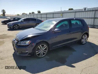 2015 Volkswagen Golf TSI SEL with VIN 3VW217AU6FM007389, listed as a Copart auction lot 61438645 with 64,832 mi miles and Salvage title. Bid and sale history available at DreamBid. Image 1.
