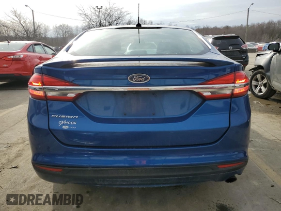 2017 Ford Fusion S with VIN 3FA6P0G75HR333952, listed as a Copart auction lot 48249825 with 62,596 mi miles and Salvage Title. Bid and sale history available at DreamBid. Image 6.