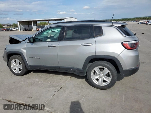 2022 Jeep Compass Latitude with VIN 3C4NJCBB7NT101226, listed as a Copart auction lot 50944275 with Not provided miles and Salvage title. Bid and sale history available at DreamBid. Image 2.