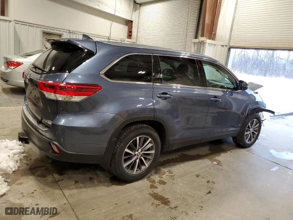 2019 Toyota Highlander SE with VIN 5TDJZRFH6KS998554, listed as a Copart auction lot 85590414 with 79,289 mi miles and Salvage Title. Bid and sale history available at carsss.com. Image 3.