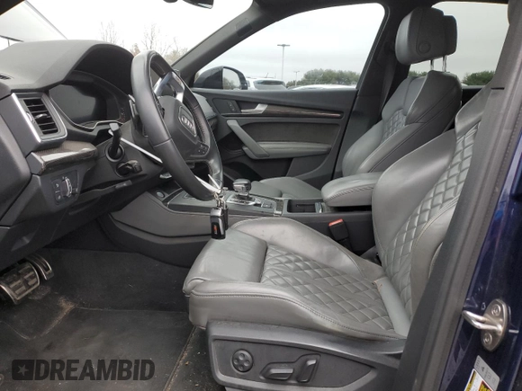 2020 Audi SQ5 Premium Plus with VIN WA1B4AFY2L2015103, listed as a Copart auction lot 85380174 with 63,002 mi miles and Salvage Title. Bid and sale history available at DreamBid. Image 7.