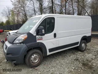 2020 Ram ProMaster Cargo Van with VIN 3C6TRVAG1LE138872, listed as a Copart auction lot 51498045 with 70,538 mi miles and Salvage Title. Bid and sale history available at carsss.com. Image 1.