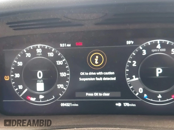 2019 Land Rover Range Rover Sport Dynamic with VIN SALWR2RE1KA823455, listed as a IAAI auction lot 42492777 with 94,321 mi miles and . Bid and sale history available at DreamBid. Image 7.