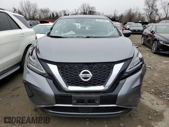 2022 Nissan Murano S with VIN 5N1AZ2AJ9NC123679, listed as a Copart auction lot 44778535 with 34,321 mi miles and Salvage Title. Bid and sale history available at DreamBid. Image 5.