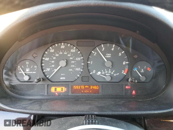 2005 BMW 3 Series 325Ci with VIN WBABW33425PG99105, listed as a Copart auction lot 87089304 with 159,379 mi miles and Salvage Title. Bid and sale history available at carsss.com. Image 9.