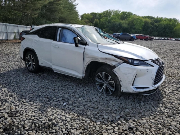 2021 Lexus RX 450h z VIN 2T2HGMDA7MC059840, wystawiony jako Copart lot #56786305 z przebiegiem 33 105 mil mil oraz Szkoda całkowita • Salvage title. Historia ofert i sprzedaży dostępna na DreamBid. Obrazek 4.