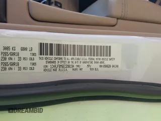 2014 Jeep Grand Cherokee Limited with VIN 1C4RJFBM6EC298194, listed as a IAAI auction lot 42492360 with 170,129 mi miles and . Bid and sale history available at DreamBid. Image 9.