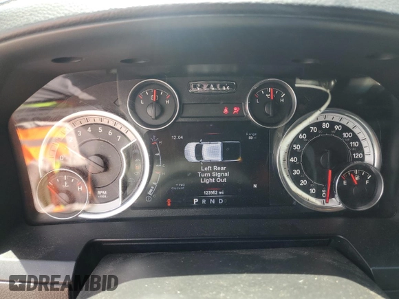 2015 Ram 1500 Sport with VIN 3C6JR6CT8FG687324, listed as a Copart auction lot 56992605 with 123,952 mi miles and Salvage title. Bid and sale history available at DreamBid. Image 9.
