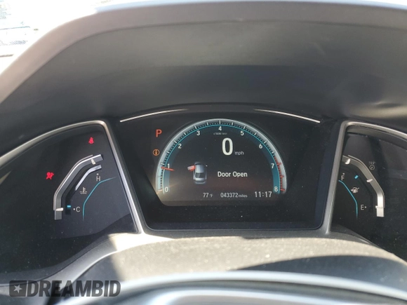 2016 Honda Civic EX with VIN 19XFC2F70GE066230, listed as a Copart auction lot 56162955 with 43,372 mi miles and Salvage Title. Bid and sale history available at DreamBid. Image 9.