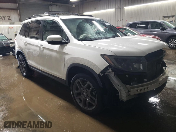 2023 Honda Passport EX-L z VIN 5FNYF8H59PB011459, wystawiony jako Copart lot #80345424 z przebiegiem 23 050 mil mil oraz Szkoda całkowita • Salvage title. Historia ofert i sprzedaży dostępna na DreamBid. Obrazek 4.