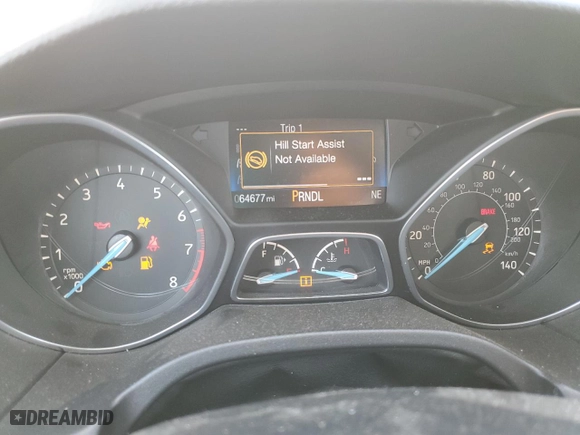 2017 Ford Focus SE with VIN 1FADP3F22HL300730, listed as a Copart auction lot 48433265 with 64,677 mi miles and Salvage Title. Bid and sale history available at carsss.com. Image 9.