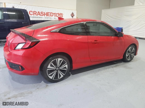 2017 Honda Civic Coupe EX-T with VIN 2HGFC3B31HH351566, listed as a Copart auction lot 44415115 with 165,749 mi miles and Salvage Title. Bid and sale history available at carsss.com. Image 3.