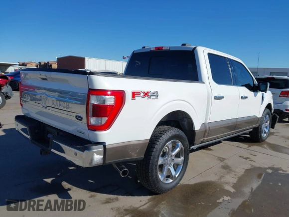 2022 Ford F-150 XL with VIN 1FTFW1E84NFA47288, listed as a IAAI auction lot 41731502 with 44,963 mi miles. Bid and sale history available at carsss.com. Image 4.