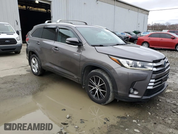 2017 Toyota Highlander Hybrid Limited with VIN 5TDDGRFH2HS031001, listed as a Copart auction lot 49630425 with 72,726 mi miles and Clean title. Bid and sale history available at DreamBid. Image 4.