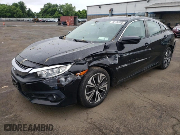 2017 Honda Civic EX-L with VIN 19XFC1F73HE201731, listed as a Copart auction lot 60104785 with 63,932 mi miles and Salvage title. Bid and sale history available at DreamBid. Image 1.