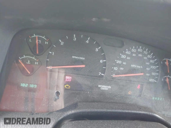 2002 Dodge Durango SLT with VIN 1B4HS48N92F219105, listed as a IAAI auction lot 41465493 with 182,189 mi miles and . Bid and sale history available at DreamBid. Image 7.
