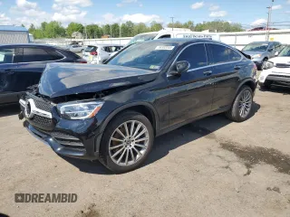2021 Mercedes-Benz GLC 300 z VIN W1N0J8EB7MF911931, wystawiony jako Copart lot #56302055 z przebiegiem 50 498 mil mil oraz Szkoda całkowita • Salvage title. Historia ofert i sprzedaży dostępna na DreamBid. Obrazek 1.