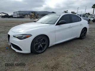2018 Alfa Romeo Giulia Ti Sport with VIN ZARFAECN4J7597938, listed as a Copart auction lot 55168205 with 38,025 mi miles and Salvage title. Bid and sale history available at DreamBid. Image 1.