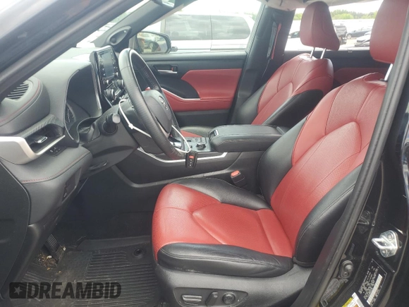 2022 Toyota Highlander XSE with VIN 5TDJZRBH5NS165192, listed as a Copart auction lot 58150465 with 47,138 mi miles and Salvage title. Bid and sale history available at DreamBid. Image 7.