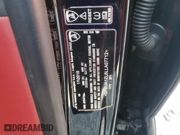 2020 Lamborghini Urus z VIN ZPBUA1ZL6LLA07712, wystawiony jako Copart lot #80594744 z przebiegiem 87 467 mil mil oraz Szkody całkowita. Historia ofert i sprzedaży dostępna na DreamBid. Obrazek 13.