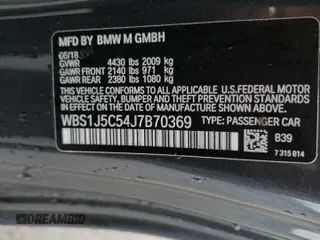 2018 BMW M2 z VIN WBS1J5C54J7B70369, wystawiony jako Copart lot #47759695 z przebiegiem 51 189 mil mil oraz Szkoda całkowita • Salvage title. Historia ofert i sprzedaży dostępna na DreamBid. Obrazek 15.