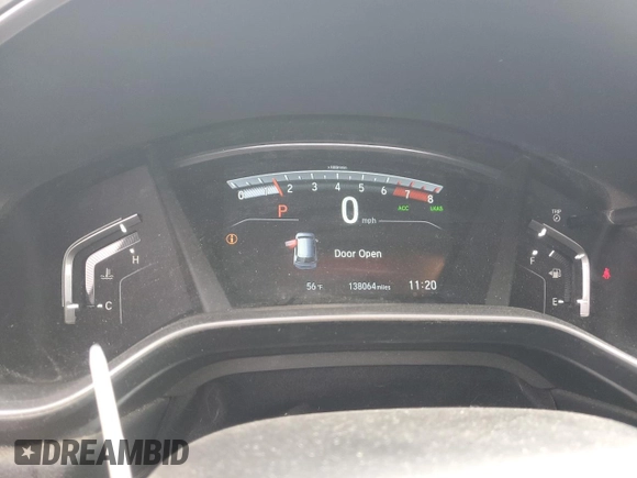 2017 Honda CR-V EX with VIN 5J6RW2H52HL051022, listed as a Copart auction lot 52494905 with 138,064 mi miles and Salvage Title. Bid and sale history available at carsss.com. Image 9.