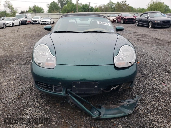 2002 Porsche Boxster S with VIN WP0CB29892U663753, listed as a Copart auction lot 55394025 with 62,241 mi miles and Salvage title. Bid and sale history available at DreamBid. Image 5.