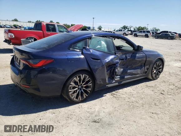 2024 BMW 4 Series M440i with VIN WBA63AW08RFP74812, listed as a Copart auction lot 47379994 with 12,719 mi miles and Non Repairable. Bid and sale history available at DreamBid. Image 3.