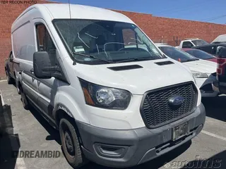2021 Ford Transit Cargo with VIN 1FTYE1C82MKA94596, listed as a IAAI auction lot 42821368 with 91,455 mi miles and . Bid and sale history available at DreamBid. Image 6.