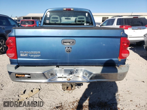 2006 Dodge Dakota SLT with VIN 1D7HE48K56S545633, listed as a Copart auction lot 84013404 with 262,834 mi miles and Clean Title. Bid and sale history available at DreamBid. Image 6.