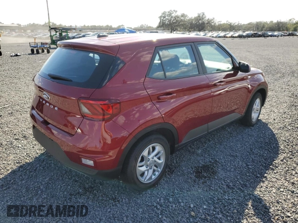 2024 Hyundai Venue SE with VIN KMHRB8A36RU324810, listed as a Copart auction lot 77792574 with 312 mi miles and Salvage Title. Bid and sale history available at DreamBid. Image 3.