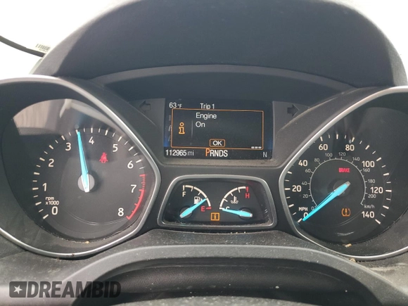 2017 Ford Escape S z VIN 1FMCU0F78HUD25548, wystawiony jako Copart lot #55163695 z przebiegiem 112 965 mil mil oraz Szkoda całkowita • Salvage title. Historia ofert i sprzedaży dostępna na DreamBid. Obrazek 9.