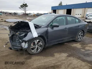 2024 Subaru Legacy Premium z VIN 4S3BWAD60R3010650, wystawiony jako Copart lot #49262465 z przebiegiem Nie podano mil oraz Czysty tytuł • Clean title. Historia ofert i sprzedaży dostępna na DreamBid. Obrazek 1.