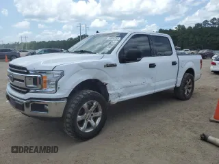 2019 Ford F-150 XL with VIN 1FTEW1E54KKC38682, listed as a Copart auction lot 60066765 with 131,120 mi miles and Salvage title. Bid and sale history available at DreamBid. Image 1.