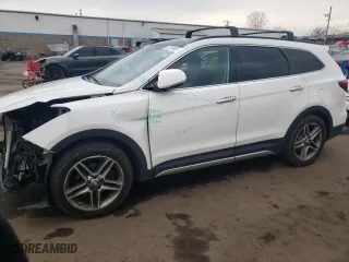 2017 Hyundai Santa Fe Limited Ultimate with VIN KM8SRDHF0HU242835, listed as a Copart auction lot 52719165 with 129,697 mi miles and Salvage Title. Bid and sale history available at carsss.com. Image 1.