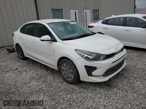 2022 Kia Rio LX with VIN 3KPA24AD7NE486506, listed as a Copart auction lot 64212244 with 52,852 mi miles and Salvage Title. Bid and sale history available at carsss.com. Image 4.