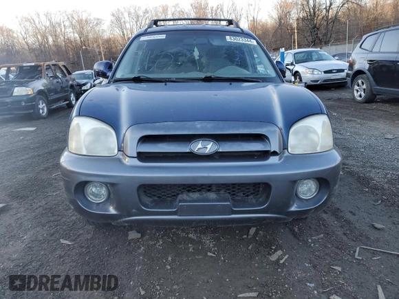 2006 Hyundai Santa Fe GLS with VIN KM8SC73D56U100308, listed as a Copart auction lot 83023344 with 161,230 mi miles and Salvage Title. Bid and sale history available at carsss.com. Image 5.