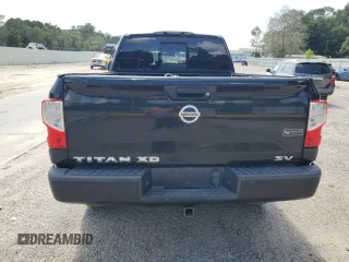 2017 Nissan Titan XD SV with VIN 1N6AA1F25HN549415, listed as a Copart auction lot 64027474 with 186,736 mi miles and Salvage Title. Bid and sale history available at carsss.com. Image 6.