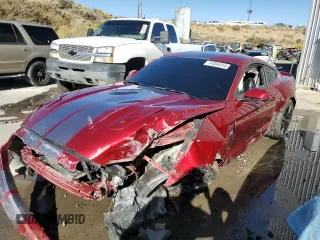 2015 Ford Mustang GT with VIN 1FA6P8CF8F5338719, listed as a Copart auction lot 74384314 with 43,870 mi miles and Salvage Title. Bid and sale history available at DreamBid. Image 1.