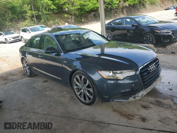2014 Audi A6 Premium Plus with VIN WAUFGAFC5EN006719, listed as a Copart auction lot 54278245 with 150,104 mi miles and Salvage title. Bid and sale history available at DreamBid. Image 4.