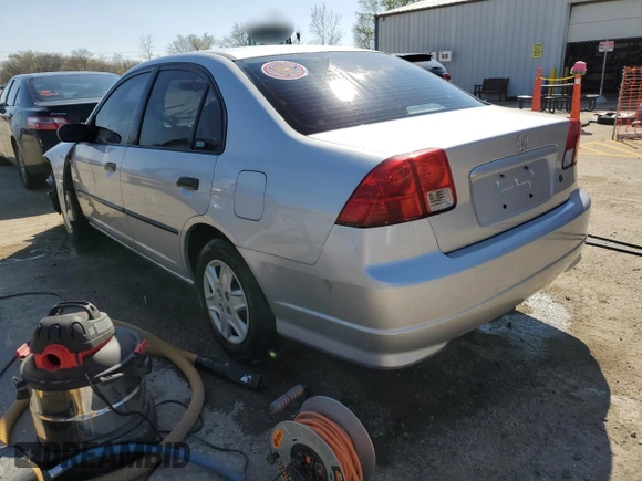 2005 Honda Civic VP z VIN 1HGES16365L020896, wystawiony jako Copart lot #52105605 z przebiegiem 116 809 mil mil oraz Szkoda całkowita • Salvage title. Historia ofert i sprzedaży dostępna na DreamBid. Obrazek 2.