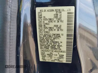 2004 Nissan Frontier XE z VIN 1N6DD26T74C462866, wystawiony jako IAAI lot #41505585 z przebiegiem 269 292 mil mil oraz . Historia ofert i sprzedaży dostępna na DreamBid. Obrazek 9.