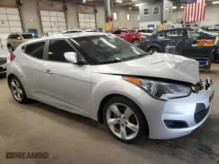 2012 Hyundai Veloster w/Black Int with VIN KMHTC6AD2CU020056, listed as a Copart auction lot 51584845 with 83,458 mi miles and Salvage Title. Bid and sale history available at carsss.com. Image 4.