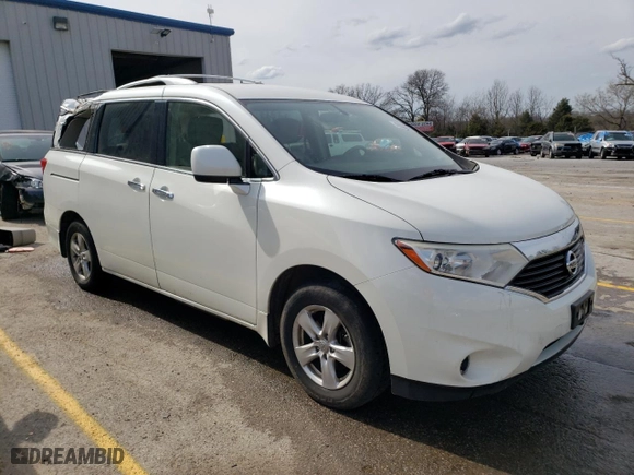2014 Nissan Quest SV with VIN JN8AE2KP5E9105443, listed as a Copart auction lot 49068224 with 54,169 mi miles and Salvage Title. Bid and sale history available at carsss.com. Image 4.