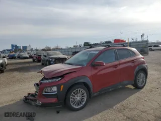 2021 Hyundai Kona SEL Plus with VIN KM8K6CAA7MU602940, listed as a Copart auction lot 82282504 with 45,316 mi miles and Salvage Title. Bid and sale history available at carsss.com. Image 1.