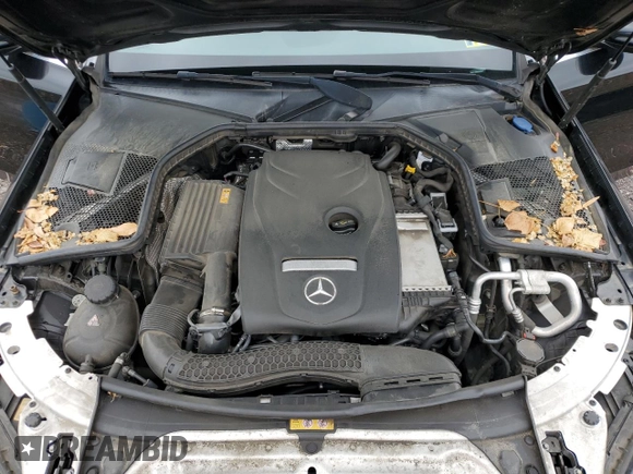 2018 Mercedes-Benz C 300 with VIN 55SWF4KB0JU280437, listed as a Copart auction lot 58002345 with 54,000 mi miles and Salvage title. Bid and sale history available at DreamBid. Image 11.