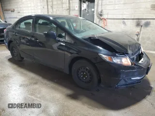 2015 Honda Civic LX with VIN 19XFB2F56FE066247, listed as a Copart auction lot 53263985 with 90,771 mi miles and Salvage Title. Bid and sale history available at carsss.com. Image 4.